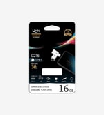 LinkTech C216 Premium Dual 16GB Type-C OTG Flash Bellek (LOF-C216) - 30MB/s Okuma, 10MB/s Yazma, Metal Kasa Tasarımı