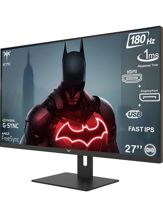 KTC 27 H27T22C QHD Fast Ips 2560x1440 180hz 1ms Free Sync Hdmi DP Flat Monitör
