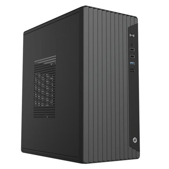 Frisby FC-2735B 300W Mini Tower Kasa - Micro ATX, 2xUSB 2.0, 1xUSB 3.0, 80mm Fan, 2x3.5" HDD, 2x2.5" SSD Yuva