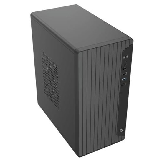 Frisby FC-2735B 300W Mini Tower Kasa - Micro ATX, 2xUSB 2.0, 1xUSB 3.0, 80mm Fan, 2x3.5" HDD, 2x2.5" SSD Yuva