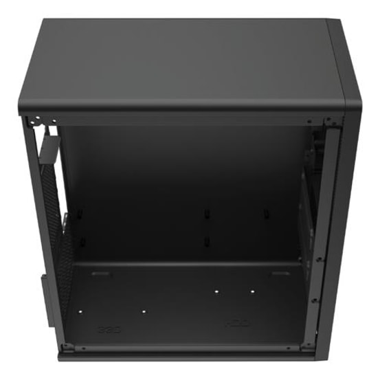 Frisby FC-2735B 300W Mini Tower Kasa - Micro ATX, 2xUSB 2.0, 1xUSB 3.0, 80mm Fan, 2x3.5" HDD, 2x2.5" SSD Yuva