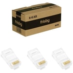 Frisby FNW-RJ4519N RJ45 CAT5 UTP Konnektör - 100'lü Paket, Ethernet Uyumlu, Ağ Kablo Bağlantısı