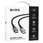 S-Link SLX-HD4K05 19+1 Hdmi to Hdmi 5 Metre Metal V2.0 4K (4096*2160) 60hz Kablo