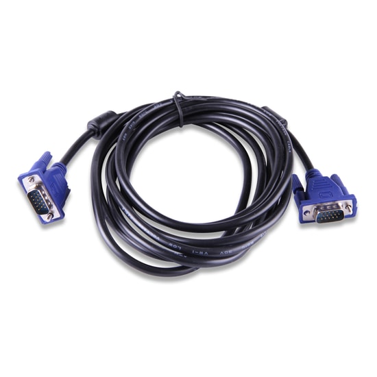 Qport Q-VGA1.5 1.5 Metre 15 Pin Filtreli VGA Kablo - Full HD Görüntü Aktarımı, Erkek Erkek Monitör Projeksiyon Kablosu