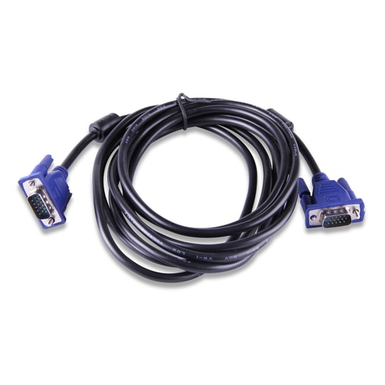 Qport Q-VGA1.5 1.5 Metre 15 Pin Filtreli VGA Kablo - Full HD Görüntü Aktarımı, Erkek Erkek Monitör Projeksiyon Kablosu