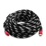 Qport Q-HDMI10 10 Metre HDMI 1.4 Kablo - 4K ve 3D Destekli, Altın Uçlu, Parazit Önleyici Görüntü ve Ses Kablosu