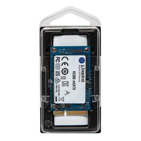 Kingston KC600 256GB mSATA 3D TLC NAND SSD (SKC600MS/256G) - 550/500 MB/s Okuma/Yazma, 3D TLC NAND, AES Şifreleme