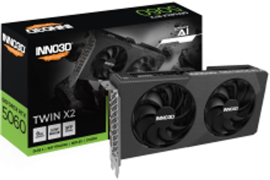 Inno3D RTX5060TI 8Gb Twin X2 OC 128bit GDDR7 3xDp Hdmi N506T2-08D7X-193075N Ekran Kartı