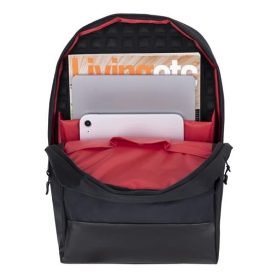 PLM Palma 15.6" Siyah Notebook Sırt Çantası - Su Geçirmez Kumaş, EVA Destekli ve Fermuarlı Bölme