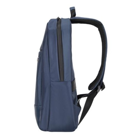 PLM Palma 15.6" Lacivert Notebook Sırt Çantası - Su Geçirmez Kumaş, EVA Destekli, Fermuarlı Bölme