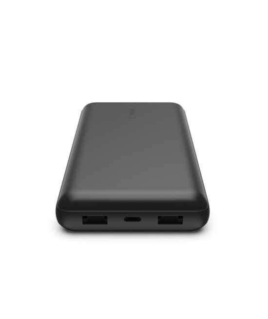 Belkin BPB012BTBK BoostCharge 20000mAh 15W Powerbank - Siyah, 2x USB-A ve 1x USB-C Port, Taşınabilir Hızlı Şarj Cihazı