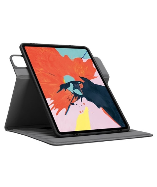 Targus THZ749GL Versavu iPad Pro 12.9 (6/5/4/3. Nesil) Siyah Tablet Kılıfı - Çok Açılı Stand, Yüksek Koruma