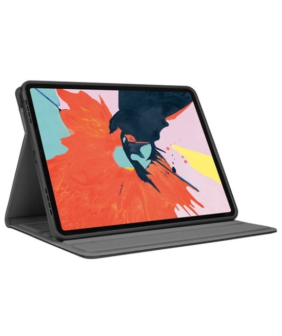 Targus THZ749GL Versavu iPad Pro 12.9 (6/5/4/3. Nesil) Siyah Tablet Kılıfı - Çok Açılı Stand, Yüksek Koruma
