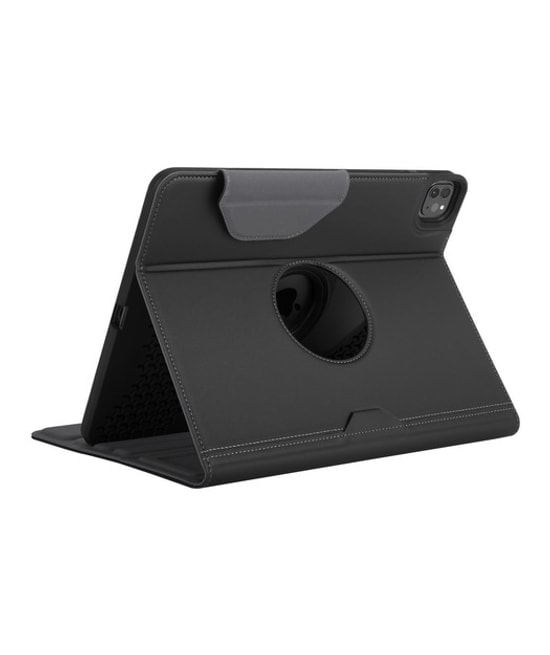Targus THZ749GL Versavu iPad Pro 12.9 (6/5/4/3. Nesil) Siyah Tablet Kılıfı - Çok Açılı Stand, Yüksek Koruma