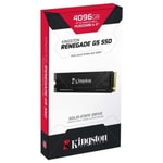 Kingston Renegade 4TB Gen5 M.2 NVMe PCIe 5.0 SSD (SRNG2S/4T0) - 14800/14000 MB/s Okuma/Yazma, SLC Önbellek, PS5 Uyumlu