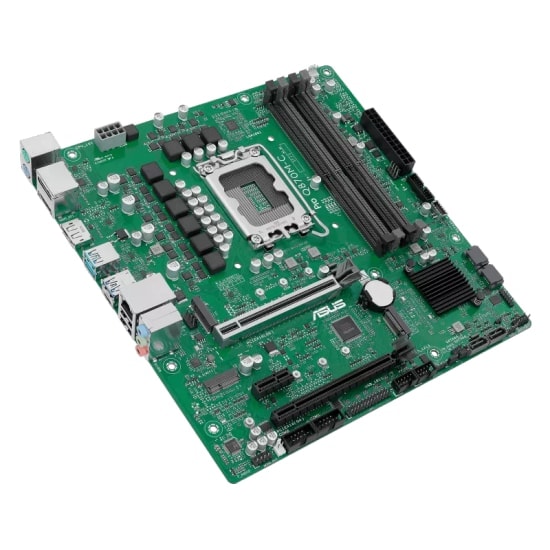 Asus PRO Q870M-C-CSM Intel VPro LGA1851 Anakart - DDR5 6400MT/s, 2xDP, HDMI, Çift M.2, USB 3.2, Micro-ATX, TPM
