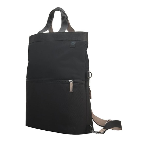 HP 14" Dönüştürülebilir Tote Siyah Laptop Taşıma Çantası (9C2H0AA) - RFID Engelleme Özellikli Cep, Dayanıklı Tasarım