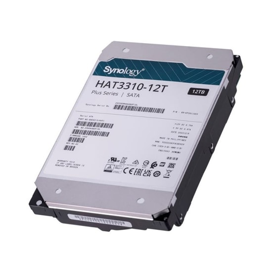 Synology HAT3310-12T 12TB 7200RPM SATA HDD - 512MB Cache, 281MB/s Okuma Hızı, 3.5" Dahili Disk - 7/24 Çalışmaya Uygun