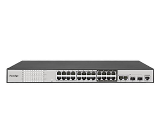 FOREDGE PS3024XGPSH 24 Gigabit RJ45 Port + 2 10Gigabit Uplink + 2 10Gigabit SFP+ 360W PoE L3 Yönetilebilir Switch