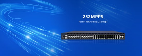 FOREDGE S5700-24G-24F-4TF 24 Gigabit RJ45 Port + 24 Gigabit SFP + 4 10Gigabit SFP L3 Yönetilebilir Gigabit Switch