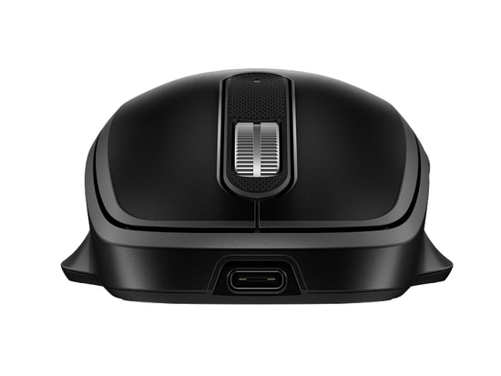 HP 510 Şarjlı Kablosuz Mouse (9C2F6AA) - 4000DPI Optik, 5 Tuşlu, Ergonomik Tasarım, Type-C Hızlı Şarj, 10m Menzil, Siyah