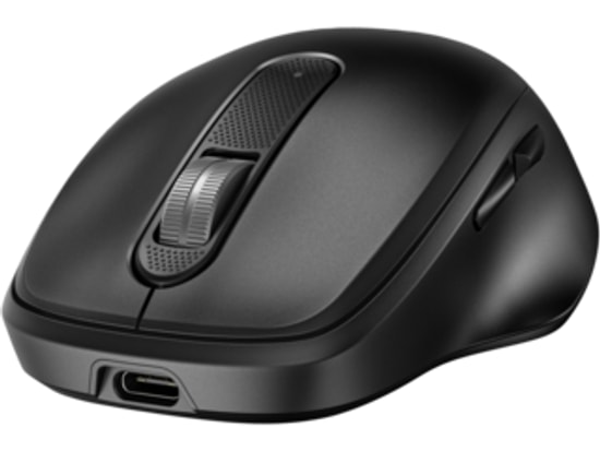 HP 510 Şarjlı Kablosuz Mouse (9C2F6AA) - 4000DPI Optik, 5 Tuşlu, Ergonomik Tasarım, Type-C Hızlı Şarj, 10m Menzil, Siyah
