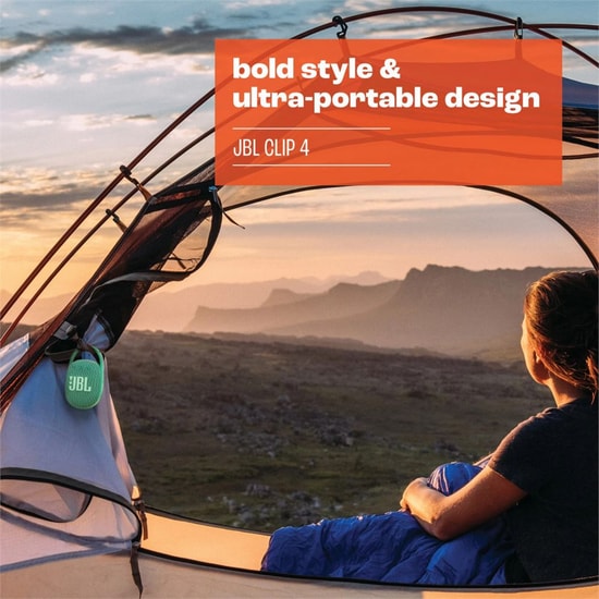 JBL Clip 5 Siyah Kablosuz Taşınabilir Bluetooth Hoparlör - Güçlü Ses, Su Geçirmez Tasarım ve Dahili Klips