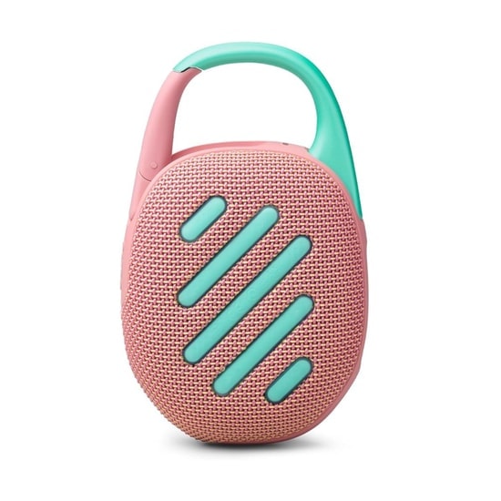 JBL Clip 5 Pembe Kablosuz Bluetooth Hoparlör - 12 Saat Müzik, 7W, Type-C Şarj, Suya Dayanıklı, Taşınabilir Tasarım