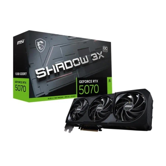 MSI GeForce RTX 5070 Shadow 3X OC 12GB GDDR7 192Bit Ekran Kartı - HDMI, 3xDP, 250W, Ray Tracing, DLSS 4