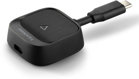 ViewSonic WPD-900 Kablosuz Ekran Yansıtma Kiti - Tak Çalıştır, 1080p 60Hz, 30 Metre Aktarım, USB-C Şarj