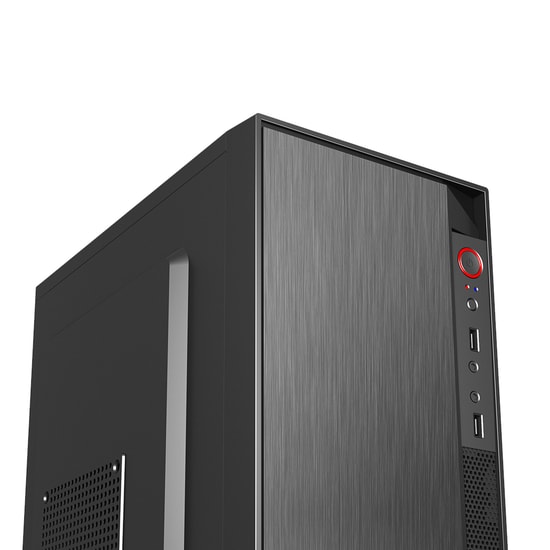VENTO VS119S 400W Peak (350W Gerçek) Siyah Micro ATX Kasa: 3x USB 3.2, 1x 2.5" & 1x 3.5" Disk Yuvası, 4 Fan Kapasiteli