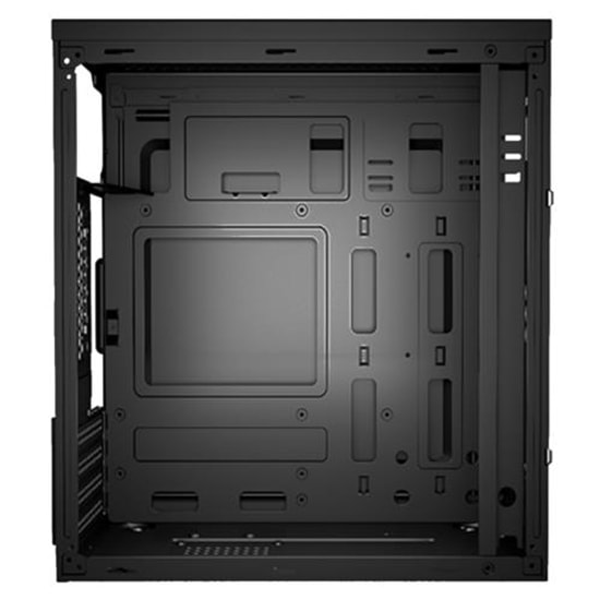 VENTO VS119S 300W PSU'lu Micro ATX Kasa: 3x USB 3.2, 1x 2.5" & 1x 3.5" Disk Yuvalı, 4 Fan Kapasiteli, Siyah Kasa