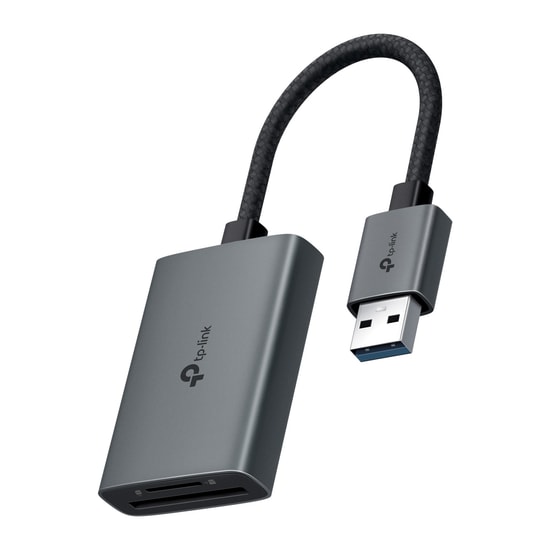TP-Link UA430 USB 3.0 Type A SD/MicroSD Kart Okuyucu Adaptör - 2TB'a Kadar, 5Gbps Hız, Alüminyum Kasa, 15cm Kablo