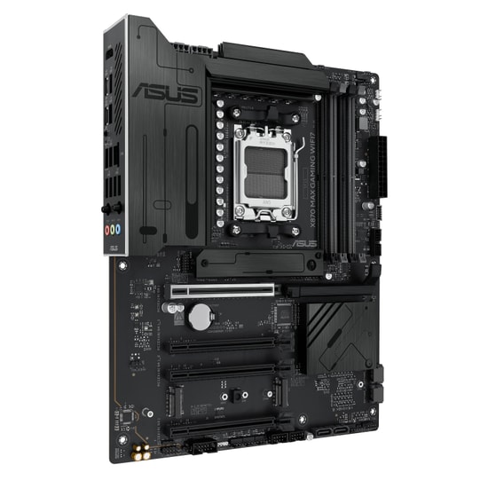 ASUS X870 MAX GAMING WIFI7 Anakart: AMD AM5, DDR5 8000MHz, PCIe 5.0, WiFi 7, 5Gbit LAN, Çift USB4, 3xM.2, Aura RG, ATX