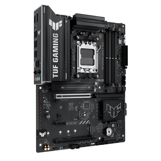 ASUS TUF Gaming B850-E WIFI Anakart: AMD AM5, DDR5 8000MHz, 3xM.2, USB 3.2, DP, HDMI, WiFi 6E, 2.5G LAN, Aura RGB, ATX