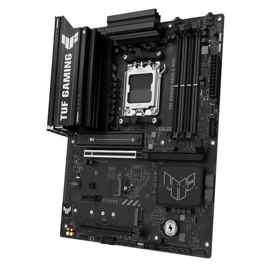 ASUS TUF Gaming B850-E WIFI Anakart: AMD AM5, DDR5 8000MHz, 3xM.2, USB 3.2, DP, HDMI, WiFi 6E, 2.5G LAN, Aura RGB, ATX