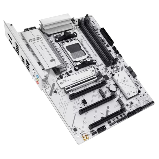 ASUS B850 MAX GAMING WIFI W Beyaz Anakart: AMD AM5, DDR5 8000MHz, 3xM.2, USB 3.2, WiFi 6E, 2.5G LAN, AURA RGB, ATX