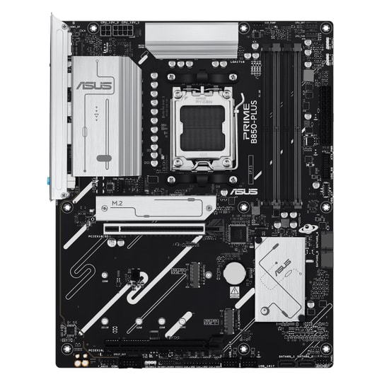 ASUS PRIME B850-PLUS-CSM Anakart: AMD AM5, DDR5 8000MHz, 3xM.2, DP, HDMI, USB 3.2, AURA RGB, 2.5G LAN, ATX