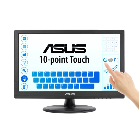 ASUS VT169HE 15.6" Full HD 10 Nokta Dokunmatik IPS Monitör - 1920x1080, 5ms, 60Hz, HDMI, Flicker Free, Düşük Mavi Işık