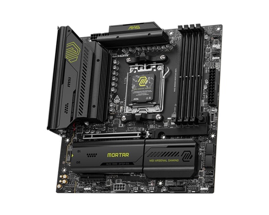 MSI MAG B850M MORTAR WIFI Anakart: AM5, DDR5 8200MHz (OC), Çift M.2 Gen5, WiFi 7, 5G LAN, USB 20G, MicroATX