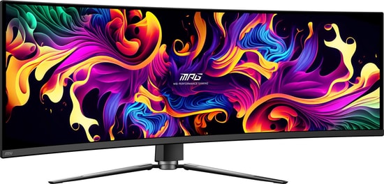 MSI MPG 491CQPX 49" QD-OLED Curved Gaming Monitör: 240Hz, 0.03ms, DQHD 5120x1440, G-Sync, HDR True Black 400