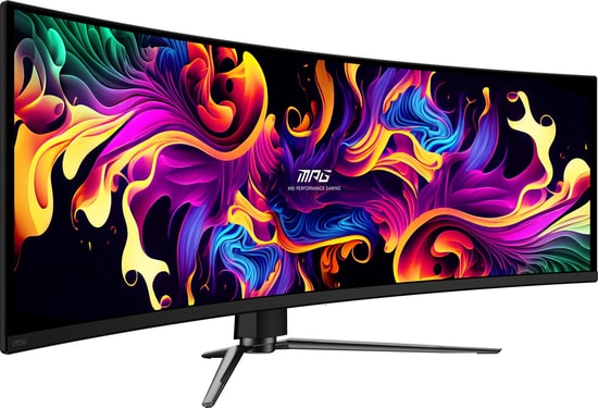 MSI MPG 491CQPX 49" QD-OLED Curved Gaming Monitör: 240Hz, 0.03ms, DQHD 5120x1440, G-Sync, HDR True Black 400