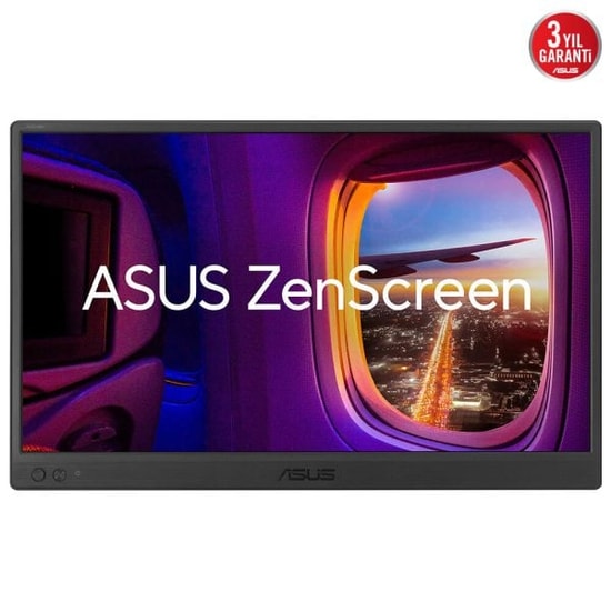 ASUS ZenScreen MB169CK 15.6" Full HD IPS Taşınabilir USB-C Monitör - 1920x1080, 5ms, 60hz, Düşük Mavi Işık, Mat Ekran