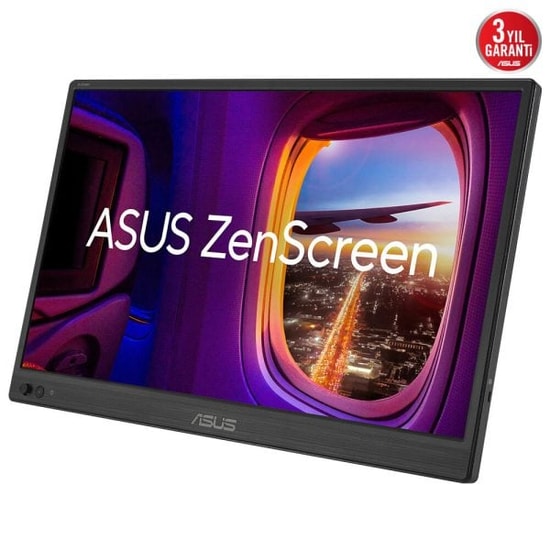 ASUS ZenScreen MB169CK 15.6" Full HD IPS Taşınabilir USB-C Monitör - 1920x1080, 5ms, 60hz, Düşük Mavi Işık, Mat Ekran