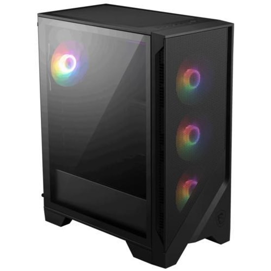 MSI MAG Forge 121A B75 PCIE5 RGB ATX Mid Tower Gaming Kasa - Temperli Cam, 4x120mm Fan, 750W 80+ Bronz PSU Dahil