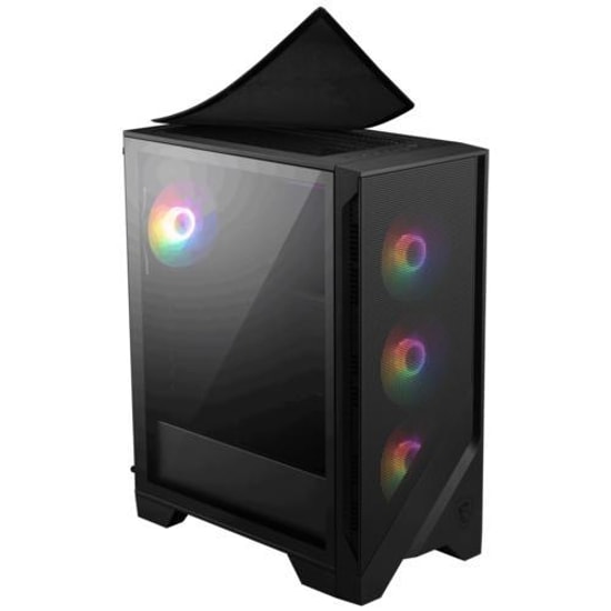 MSI MAG Forge 121A B75 PCIE5 RGB ATX Mid Tower Gaming Kasa - Temperli Cam, 4x120mm Fan, 750W 80+ Bronz PSU Dahil
