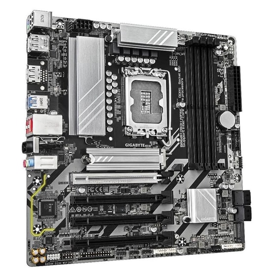 Gigabyte B860M DS3H WIFI6E Anakart: Intel LGA1851, DDR5 9066MHz (OC), Çift M.2, WiFi 6E, DP, HDMI, 2.5G LAN, Micro ATX