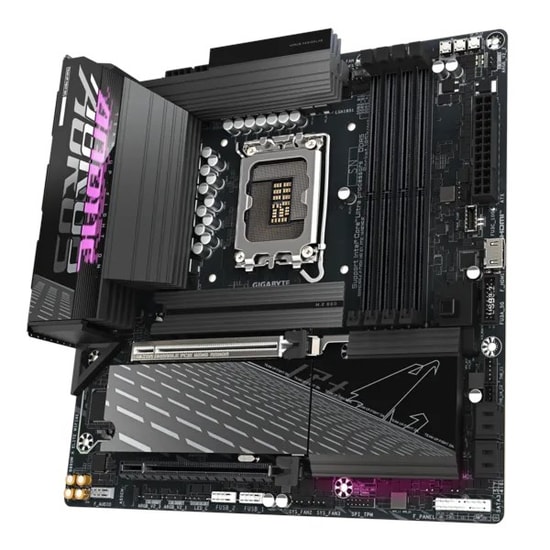 Gigabyte B860M Aorus Elite Wifi 6E: LGA1851, DDR5 9200MHz (OC), 3xM.2, HDMI, DP, Type-C, 2.5G LAN MicroATX Anakart
