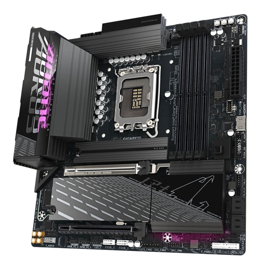 Gigabyte B860M Aorus Elite Wifi 6E: LGA1851, DDR5 9200MHz (OC), 3xM.2, HDMI, DP, Type-C, 2.5G LAN MicroATX Anakart