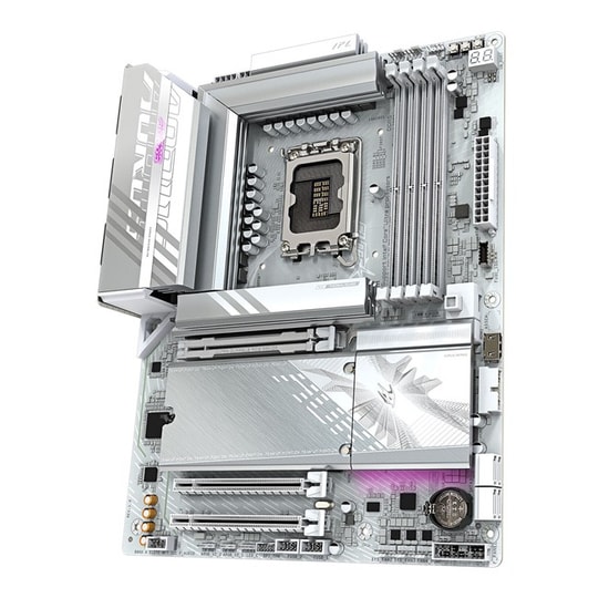Gigabyte B860 Aorus Elite Wifi 7 Ice Anakart: Intel LGA1851, DDR5 8200MHz (OC), HDMI, DP, USB 10G, Type-C, 2.5G LAN, ATX